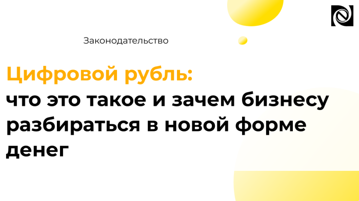 Цифровой рубль: что это такое и зачем бизнесу разбираться в новой форме денег